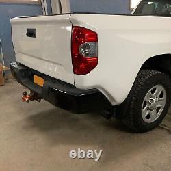 NEW Complete Black Steel Rear Bumper witho Park Asst for Toyota Tundra 2014-2021