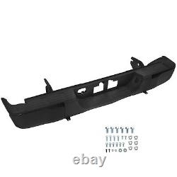 NEW Complete Black Steel Rear Bumper witho Park Asst for Toyota Tundra 2014-2021