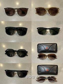 PACKAGE DEAL 7 PAIRS! Ray Ban Sunglasses Unisex Like New Condition Authentic