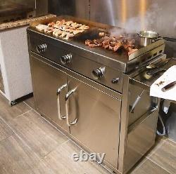 PACKAGE DEAL Le Griddle 41 3 Burner Gas Griddle with Cart and Lid