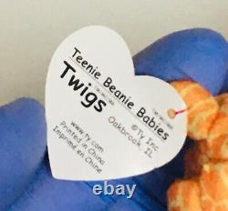 PACKAGE DEAL Twigs & Baby Twigs Combo Original Beanie Baby 1995 PE & PVC