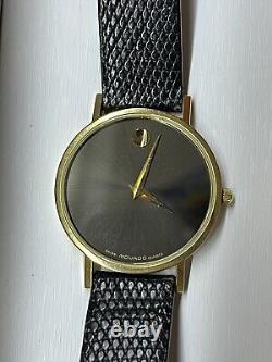 PACKAGE DEAL Vintage Movado Thin Gold Plated Quartz 87.45.882 And 87. A1.820