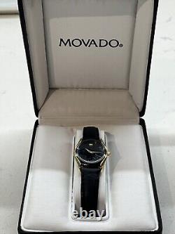 PACKAGE DEAL Vintage Movado Thin Gold Plated Quartz 87.45.882 And 87. A1.820