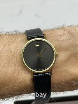 PACKAGE DEAL Vintage Movado Thin Gold Plated Quartz 87.45.882 And 87. A1.820