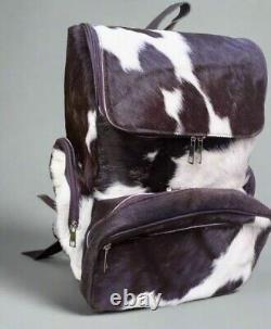 Package Deal (Set of 2) Genuine Cowhide Hair on Leather Duffle Bag and Backpack