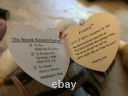 Rare Retired TY beanie babies Prance 1997 and Nip 1994 Package Deal