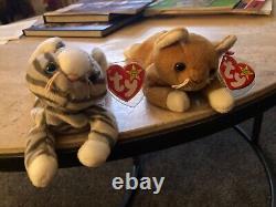 Rare Retired TY beanie babies Prance 1997 and Nip 1994 Package Deal