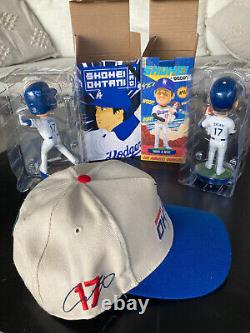 Shohei Ohtani bobblehead package deal 2 bobbleheads & hat LA dodgers