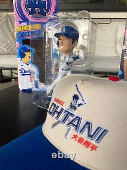 Shohei Ohtani bobblehead package deal 2 bobbleheads & hat LA dodgers