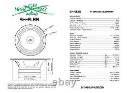 Sky High Package Deal 2 EL88 8 Midrange Midbass Speakers & 2 PROTW1 Tweeters