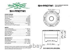 Sky High Package Deal 2 EL88 8 Midrange Midbass Speakers & 2 PROTW1 Tweeters