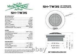 Sky High Package Deal 2 MRB64 6.5 Midrange Bullet Speakers & 2 TW3S Tweeters
