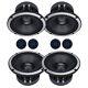 Sky High Package Deal 4 MR64 6.5 Midrange Midbass Speakers & 4 TW1S Tweeters