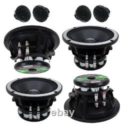 Sky High Package Deal 4 NEO64 6.5 Midrange Midbass Speakers & 4 TW2S Tweeters