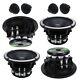 Sky High Package Deal 4 NEO64 6.5 Midrange Midbass Speakers & 4 TW2S Tweeters