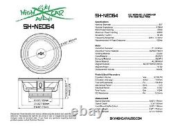 Sky High Package Deal 4 NEO64 6.5 Midrange Midbass Speakers & 4 TW2S Tweeters