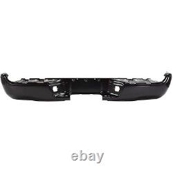 Step Bumper Face Bar For 05-15 Toyota Tacoma Powdercoated Black Steel TO1102241