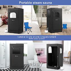 Super Large 1500W 4L Full Size Portable Steam Sauna Personal Home Spa with Remote