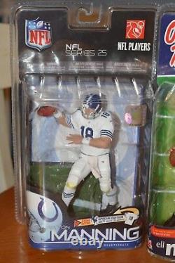 THE MANNING BROTHERS McFARLANE SPECIAL PACKAGE DEAL ELI GIANTS & PEYTON COLTS