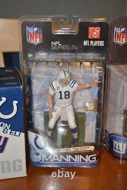 THE MANNING BROTHERS McFARLANE SPECIAL PACKAGE DEAL ELI GIANTS & PEYTON COLTS