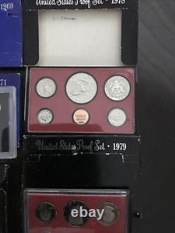 United States Proof Set Package Deal (Collectors) Years, 1969 To 1982? Silver