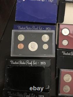 United States Proof Set Package Deal (Collectors) Years, 1969 To 1982? Silver