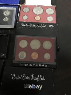 United States Proof Set Package Deal (Collectors) Years, 1969 To 1982? Silver