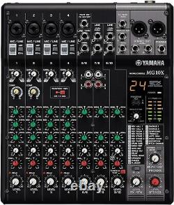 Yamaha Pro Audio MG10X 10-Input Channel Stereo Mixer with Effects NEW